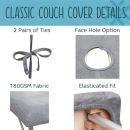 Couch Cover With Hole White